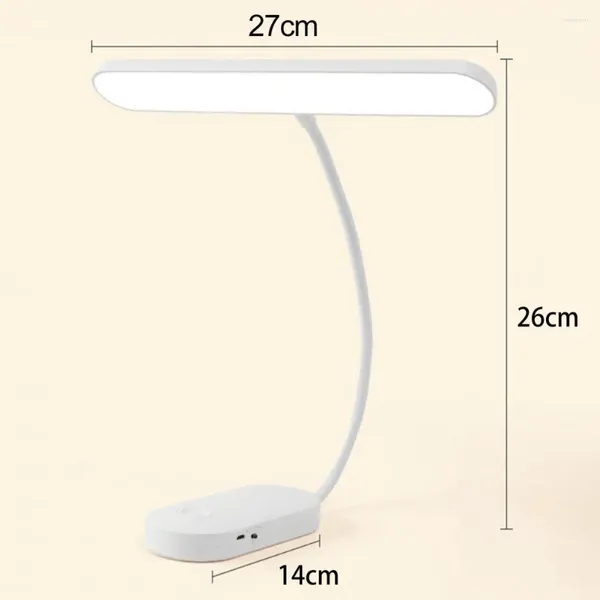 Lampade da tavolo 1 set utile lampada da lettura a LED ricaricabile ad alta luminosità luce blu senza luce da scrivania protezione degli occhi