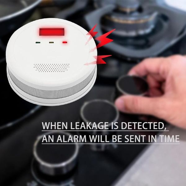 Датчик утечки газа ЖК -дисплея Depant Detector со светом/звуковой взрывной высокой чувствительностью для кухни дома