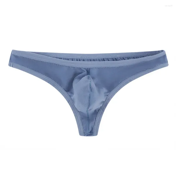 Mutande Estate Uomo Modale Slip bikini Sexy Vita bassa G-String Bugle Pouch Perizoma Solido T-back Intimo Sottile Mutandine da bagno traspiranti