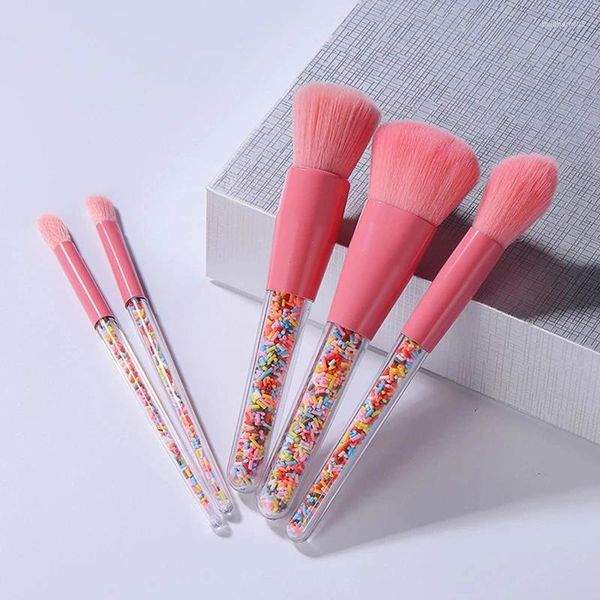 Make-up-Pinsel, 5-teilig, Candy-Kristall-Set, buntes, schönes Foundation-Mischpinsel-Werkzeug für Frauen