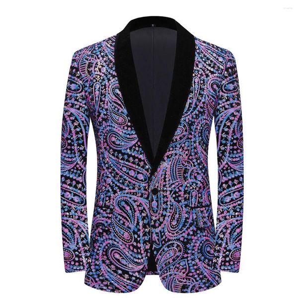 Abiti da uomo taglia europea (pantaloni blazer) moda business paillettes britannico casual stile gentiluomo matrimonio uomo set 2 pezzi