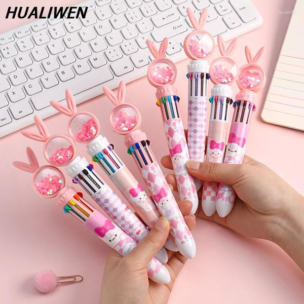 3pcs/lot kawaii cartoon silicone 10 Colors Corky Ballpoint ручка новинка милые ручки школьная офис подарки подарки канцелярские принадлежности