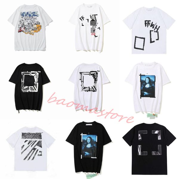 Kapalı Erkek Tişörtleri Off Beyaz Gömlekler Tees Düzensiz Ok Parmak Gevşek Kısa Kollu Tişört Erkekler ve Erkekler İçin T-Shirt Baskılı Mektup Arka Baskı Büyük Boy G3