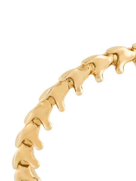 Uzak Getir Halkaları Shaun Leane Benzer tasarımcı lüks güzel mücevherlerde yeni 18KT Sarı Altın 'Yılan'ın Trace' Yüzüğü