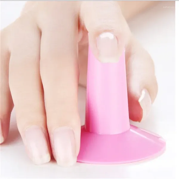 Attrezzature per nail art Posizionamento in plastica Punta delle dita Fix Stand Localizzatore carino Unghie in gel Supporto per colla per smalto Posizionamento di manicure 1PC