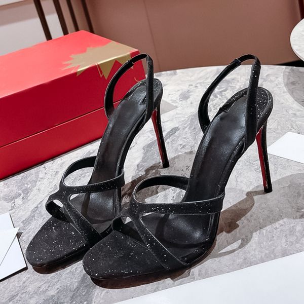 G5 Top qualità Designer di lusso nuovi tacchi alti Scarpe da donna a spillo Tacchi alti in pelle Scarpe da festa di nozze Scarpe laterali con lacci ad alta sensibilità per donna Taglie 3543