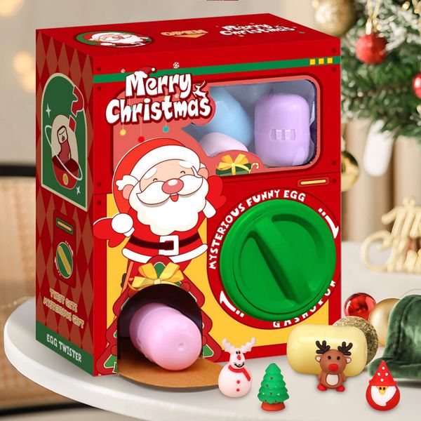 Weihnachten Neujahr Kinder lustige Ei Twist Maschine Spielzeug Blind Box Puppe Klaue Maschine Maschine Geschenkartikel