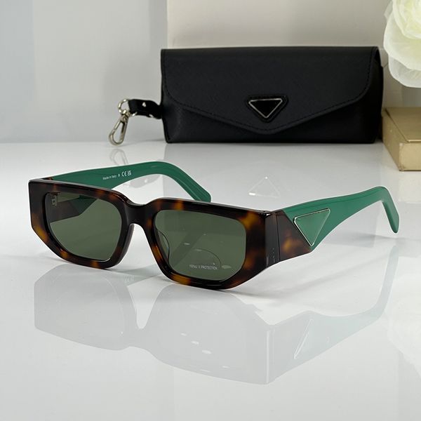 occhiali da sole da donna prda occhiali da sole da uomo occhiali di lusso Avant garde silhouette color blocking triangolo logo buona qualità unisex Occhiali da sole Montatura in acetato uv400