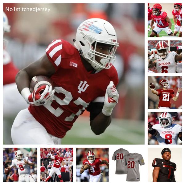 Indiana Hoosiers Fußballtrikot 65 Carter Smith 6 Cam Camper 87 Ryan Miller 77 Joshua Sales Jr. 22 Jamari Sharpe 84 Aaron Steinfeldt 85 Anthony Miller Jr.