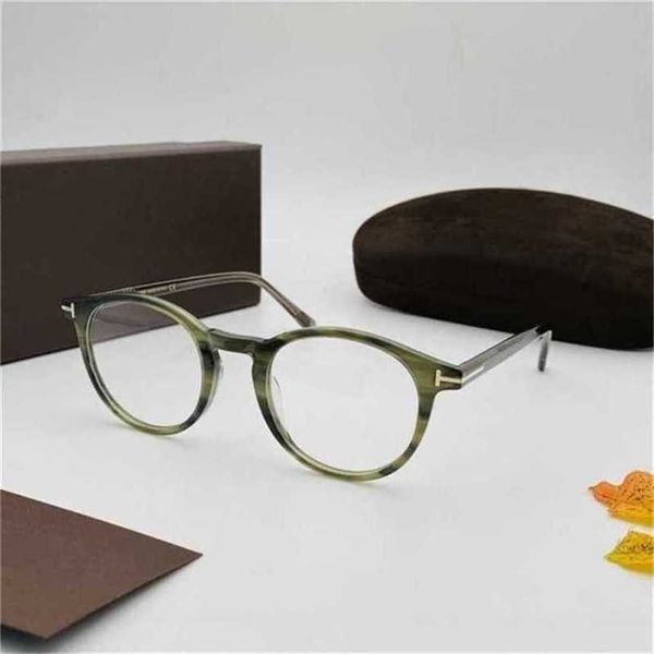 Damen-Luxus-Designermarke Vintage For Man Optical Eyeglasses Frames Forde Acetate Women Reading Myopie Prescription
