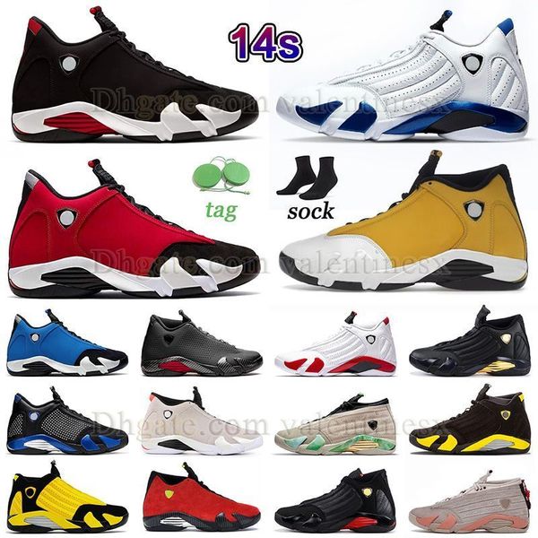 Dhgate Jumpman 14 Basketbol Ayakkabı Yetiştirildi 14S Spor Salonu Kırmızı Zence Hiper Kraliyet Erkek Sneaker Thunder Siyah Kırmızı Laney Fortune Pıhtı Terra Allık Siyah Ayak Ayak Toe Açık Eğitmenler