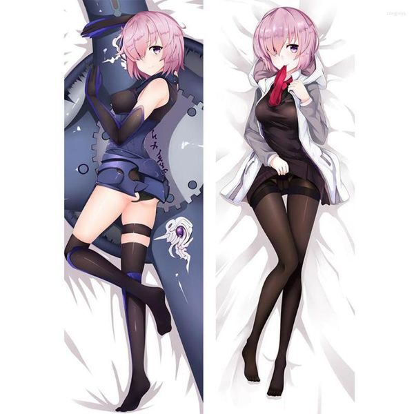 Federa per cuscino giapponese sexy anime Fate Grand Order Mash Kyrielight tiro Otaku Dakimakura regali biancheria da letto che abbraccia corpo 150x50 cm