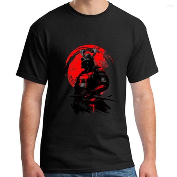 T-shirt da uomo Est 2023 Moda manica corta Samurai Warrior T-shirt Harajuku Divertente Tee Pantaloni a vita bassa O-Collo Cool Tops Hombre