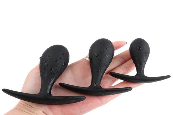 Massaggio Goccia d'acqua Pallina anale Butt plug in silicone Stimolatore Giocattoli del sesso Dildo Plug anale per massaggiatore prostatico per uomini Coppia gay1214893