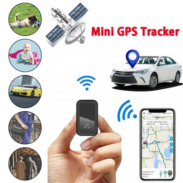 GF22 Anti-Verlust-Alarm, Auto-GPS-Tracker, Mini-intelligenter Ortungsgerät, starkes magnetisches Echtzeit-Ortungsgerät, Sprachaufzeichnung, Person, Haustier, Gerät, Satellitenpositionierung