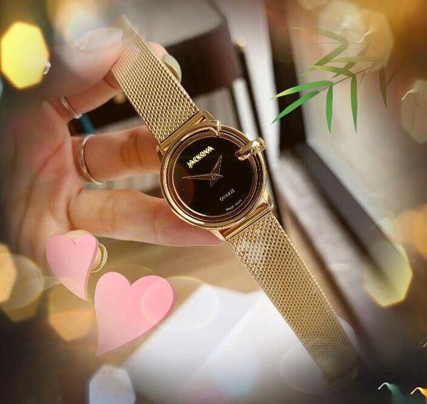 Moda pequeno dial face movimento de quartzo relógio feminino clássico popular malha de aço inoxidável cinto pulseira relógio negócios casual legal relógio de pulso mãe presentes de aniversário