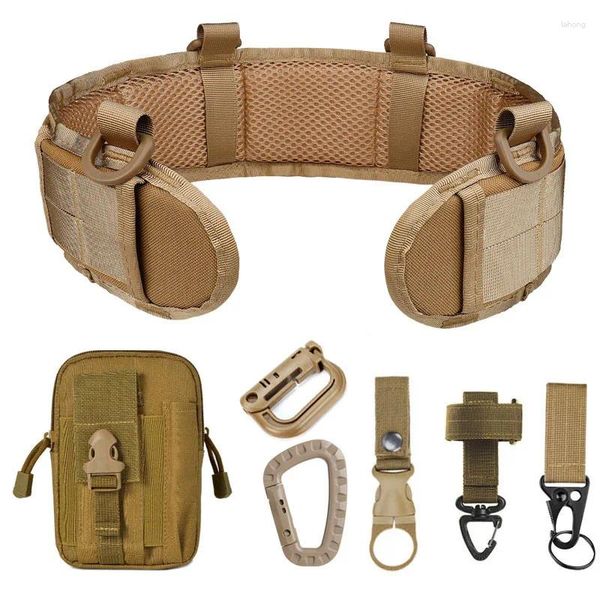 Suporte de cintura Cinto de Batalha Tático MOLLE Homens Conjunto Guerra Militar Interno com Bolsa de Ferramentas de Telefone