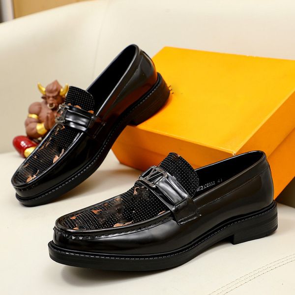 Формальная модная свадьба джентльмен мужские дизайнерские туфли для обуви мужская одежда 2023 крокодиловые рисунки роскошные мужские кожа