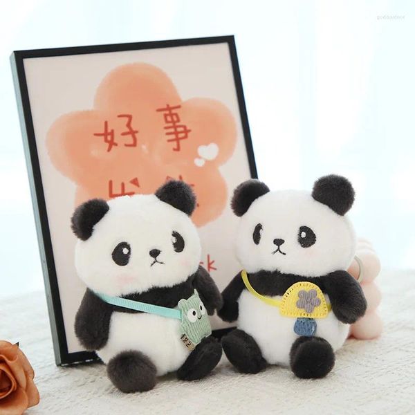 Schlüsselanhänger Netter Panda Kreative Pelzige Puppe Plüsch Mode Autoschlüssel Zubehör Kawaii Frauen Tasche Schlüsselanhänger Großhandel