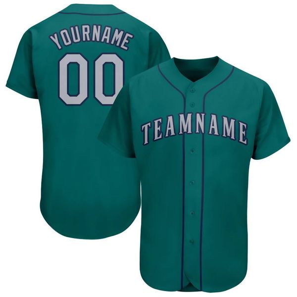 Jersey de béisbol personalizado Logotipo bordado Cualquier número Cualquier nombre Cualquier equipo Retro Jersey juvenil para hombre y mujer