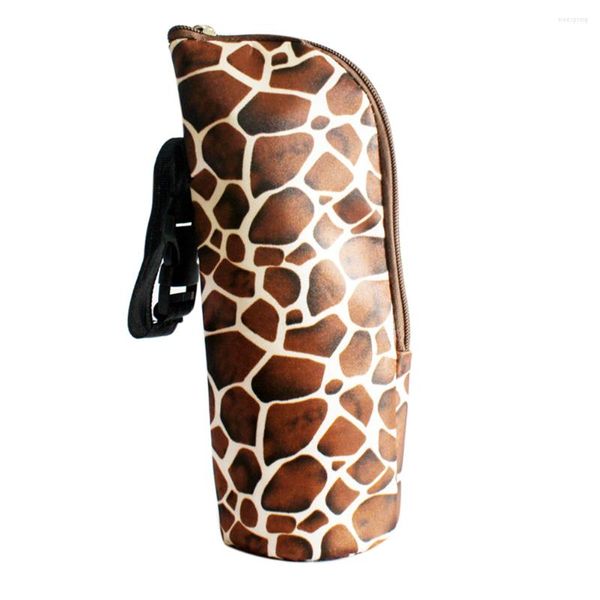 Jackets de caça Bolsa de mamadeira para leite de leite bebê Saco térmico Saco portátil Feeding Tote (pele de cobra marrom) Acessórios