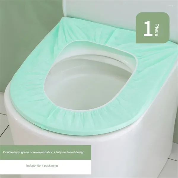 Capas de assento de vaso sanitário almofada portátil desfrute de secura equipada com elasticidade positiva e negativa fita de borracha elástica dupla face