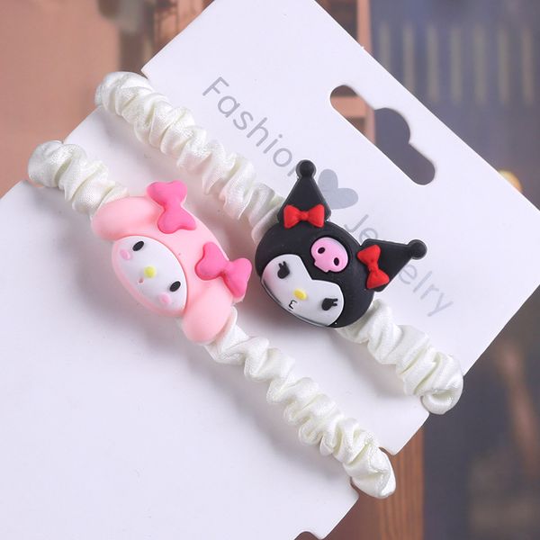 Simples Kuromi Headrope Menina Ornamentos Corda de Cabelo Minha Melodia Cinnamoroll Círculo de Cabelo Dos Desenhos Animados Acessórios de Cabelo Para Meninas Presentes 2944