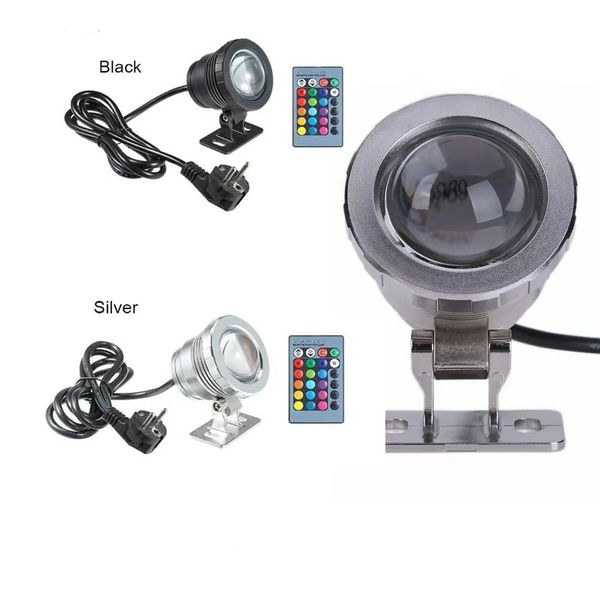 5W 10W RGB Led Proiettore subacqueo Impermeabile IP65 Fontana Piscina Stagni Acquario Lampada serbatoio 16 colori Telecomando Luci spot