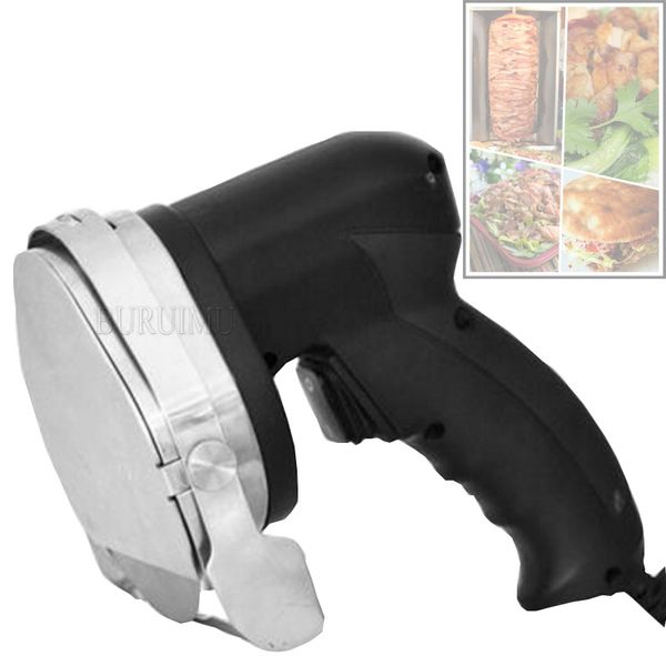 Kebab elettrico Affettatrice Doner Coltello Shawarma Taglierina Palmare Barbecue Arrosto di Carne Macchina di Taglio Giroscopio Coltello 220V 110V Due Lame