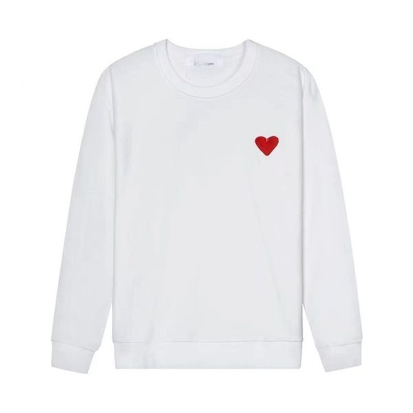 Herren-Kapuzenpullover, Sweatshirts, Designer-Kapuzenpullover, Play Classic Little Red Heart Pullover mit Kapuze, langärmelig, Frottee-Baumwolle, Paarmantel, locker, modisch, Plüsch, bequem, Top-Level