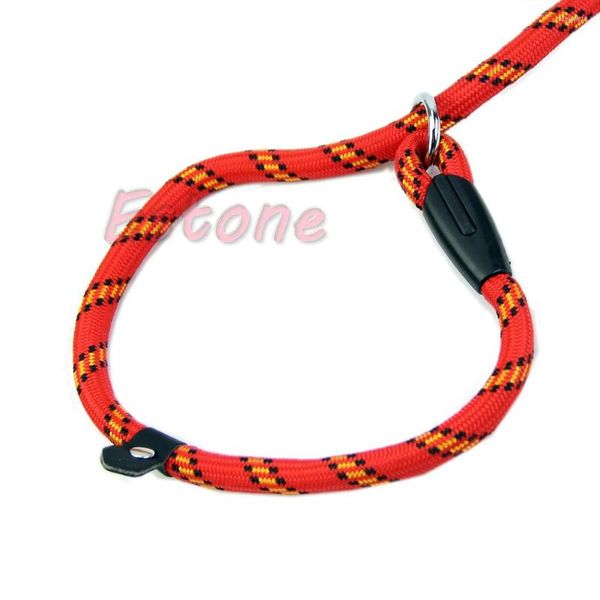 Collari per cani 135 cm Guinzaglio per animali domestici Corda Whisperer Slip Training Correzione Collare di piombo Stile Trazione regolabile Cinturino in nylon