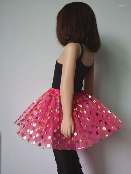 Abbigliamento da palcoscenico Ragazzi Ragazze Gonna a pois Tutu Elastico Balletto Dancewear Tutu Mini abito Costume da fata Vestiti Halloween