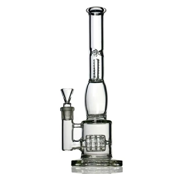 14 polegadas Hookahs Bong Concentrado Oil Rigs Perc estilo de pneu bong com difusor de favo de mel FUMAR TUBO