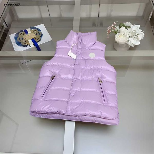 Luxo crianças colete meninas meninos designer jaqueta outwear crianças inverno quente coletes jaquetas outwear para baixo casacos roupas de bebê