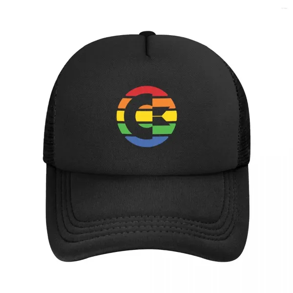 Top Caps Punk Unisex Commodore 64 Sonsuza Kadar Trucker Hat Yetişkin Bilgisayar Oyun Ayarlanabilir Beyzbol Kapağı Erkek Kadınlar Açık Mekan