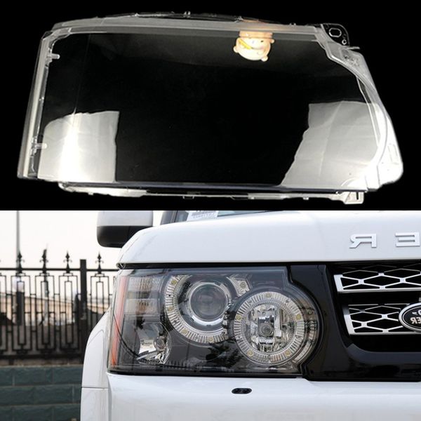 Capas de luz automáticas para Land Rover Range Rover Sport 2010 2012 2012 2013 Cover de farol de carro transparente lente de vidro las