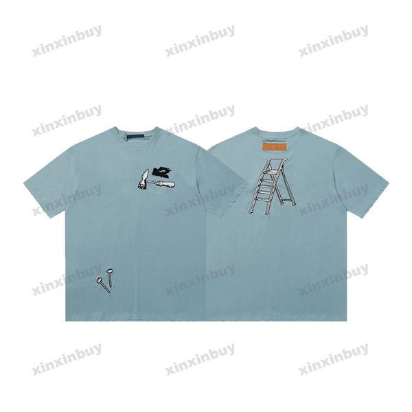 Xinxinbuy Men Designer Tee camise