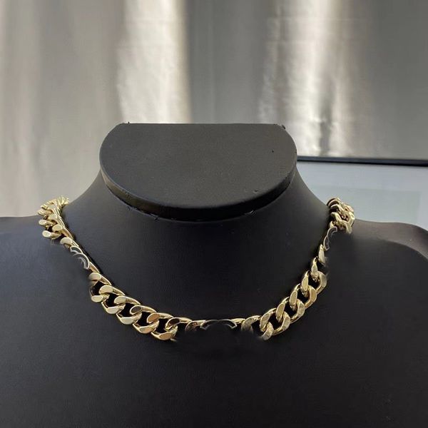 8 Estilo Cuban Link Chain Colares Gargantilha Homens Colar de Pérolas Designer Luxo 18K Banhado A Ouro Aço Inoxidável Mulheres Jóias Presentes de Festa de Casamento