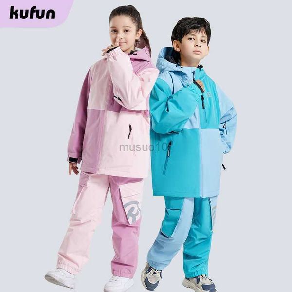 Altri articoli sportivi Kufun Snowboard Abbigliamento da sci Bambina Ragazza Calda tuta da neve impermeabile Attrezzatura da ragazzo Cappotto Pantaloni Giacca invernale da esterno Attrezzatura da sci Viola HKD231106