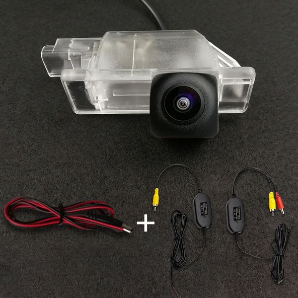 HD Wireless Car CCD Telecamera posteriore Fisheye 4 8 12 led visione notturna dinamica per Peugeot 301 308 408 508 2013 2014 Citroen C5 C4