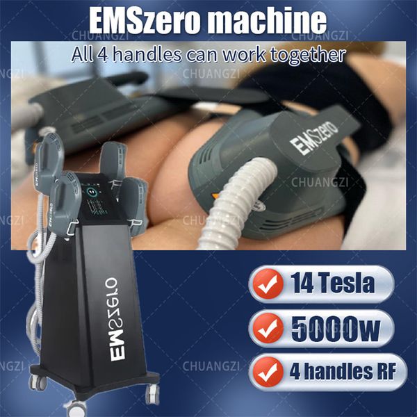 EMSzero 14 Tesla Muscle Building Dls-Emslim Электромагнитная стимуляция мышц для похудения, удаление жира, косметическая машина