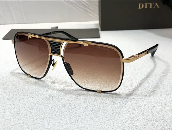 A Dita H Five 2087 bicchieri Designer Men Women Metal Squadre senza pezzi Occhiali da sole Organi di qualità originale