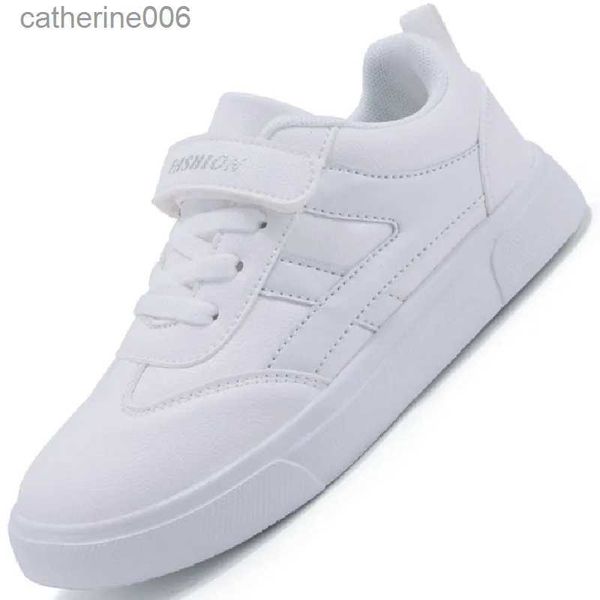 Sneaker 2023 New Kids Leder Casual Boys Wear Profess Schuhe Sport Sneakers Kinder atmungsaktivem Modesleichter leichter Lauf Tennisl231106