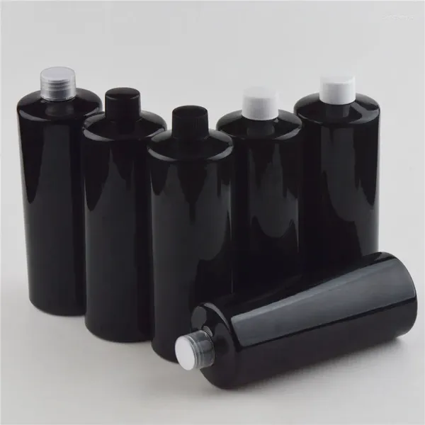 Vorratsflaschen 14 Stück 500 ml Leere schwarze Kosmetik mit Schraubverschluss Große Lotion Kunststoffbehälter Withopper DIY für Kosmetik
