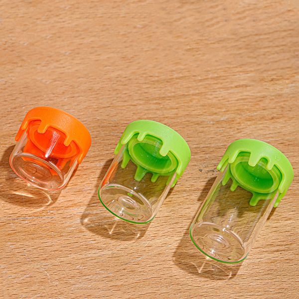 Yapışmaz silikon yağ kavanozu 6ml paketleme şişesi dab kapları kırılamaz mini balmumu kabı konsantre şişe paketleri
