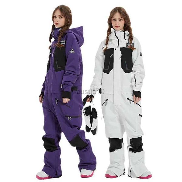 Altri articoli sportivi Salopette da sci Tuta da sci da donna Tute da sci invernali Tuta da snowboard antivento Tuta da sci da donna Tuta da sci impermeabile in un unico pezzo HKD231106