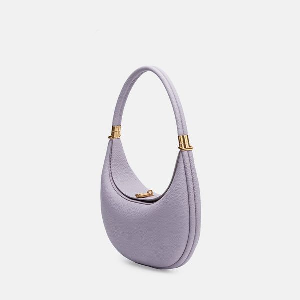 Songmont Luna Pink Designer-Umhängetasche, Luxus-Handtaschen, solide Umhängetaschen aus echtem Leder, Unterarm-Hobo-Sac, Damen-Pochette, formell, lässig, xb076