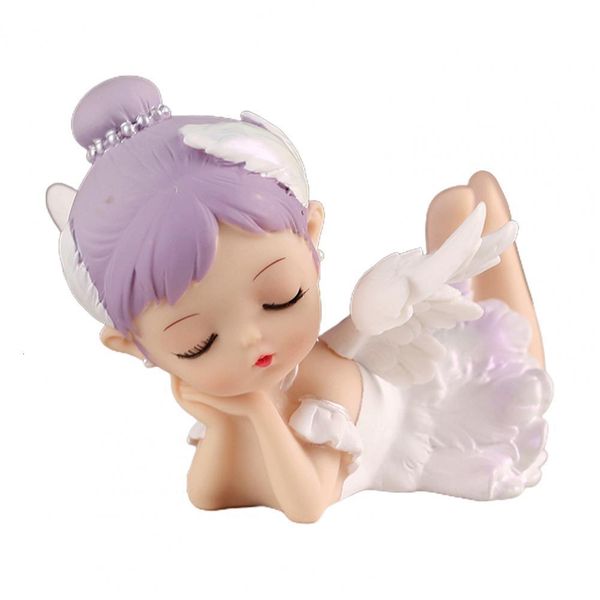 Oggetti decorativi Figurine Statua di ragazza di moda Colorfast Gesto del sonno 3 stili Cake Topper Balletto Figura 230406