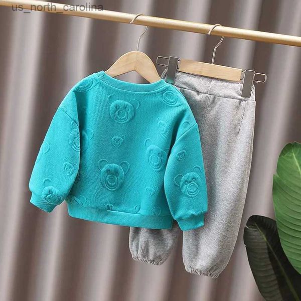 Kleidung Sets Neue Frühling Herbst Baby T-shirt Hosen 2 Stücke Anzüge Kleinkind Trainingsanzüge Kinder Jungen Mädchen Sport Kleidung Sets Kinder kleidung R231106