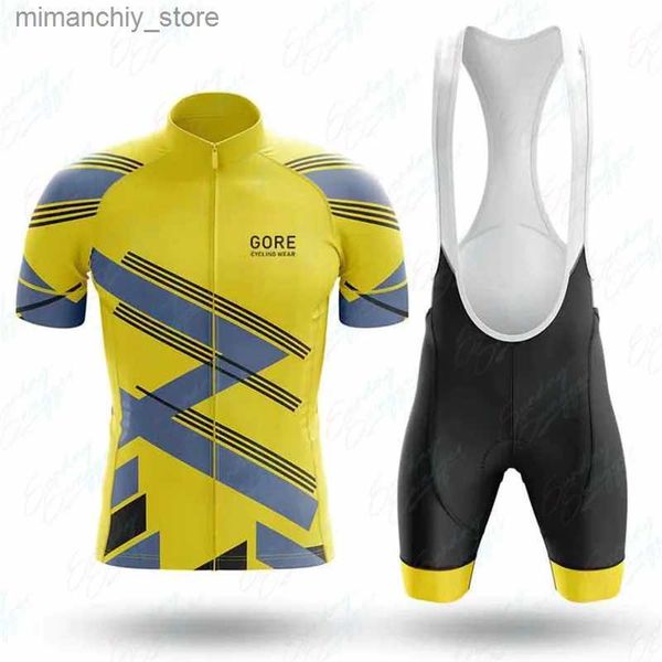 Conjuntos de camisa de ciclismo Gore Cycling Wear Conjunto de camisa de ciclismo Verão Ciclismo Wear Mountain Bike Roupas Bicyc Roupas MTB Bicicleta Ciclismo Roupas Q231107